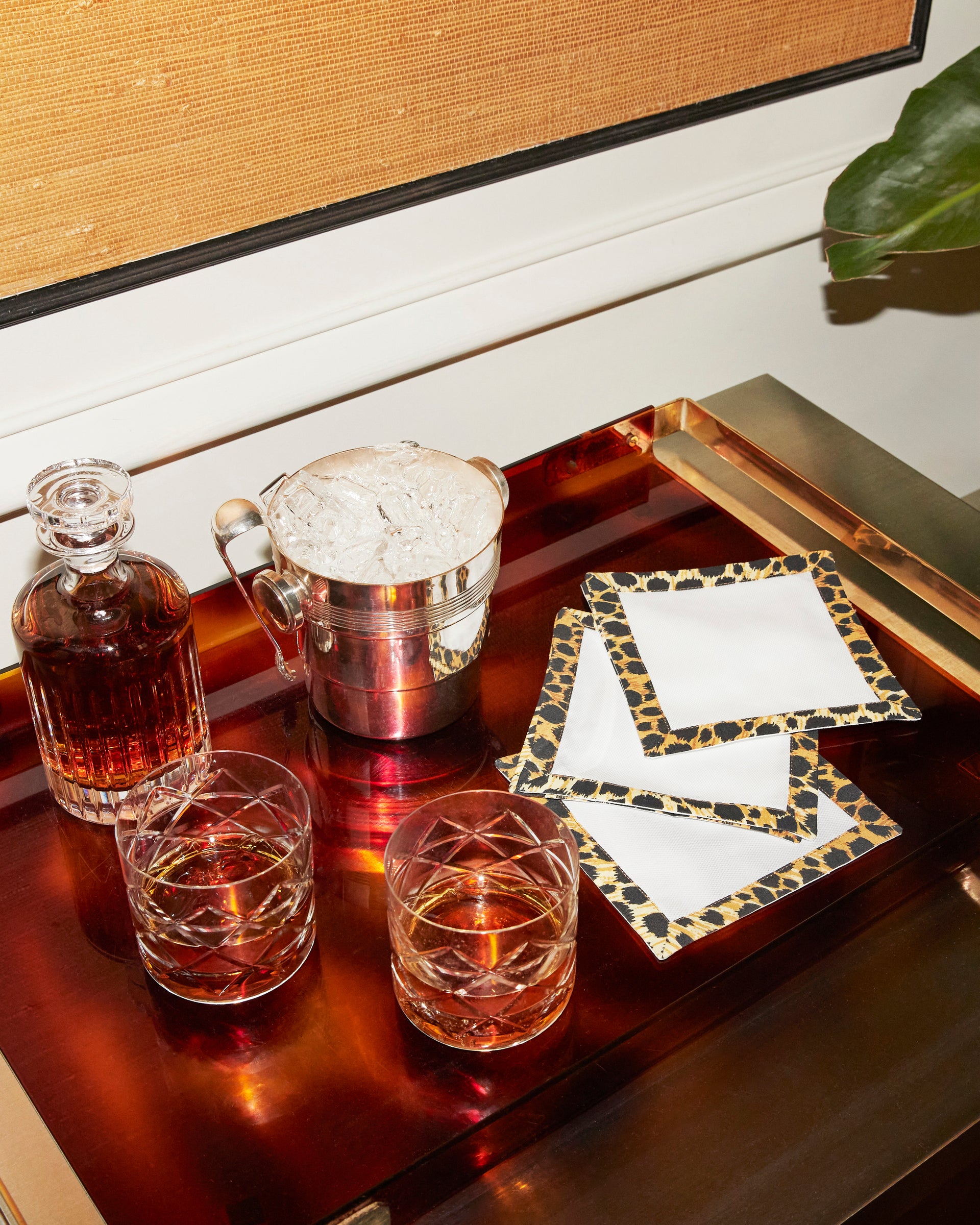 White shirt COCKTAIL napkins