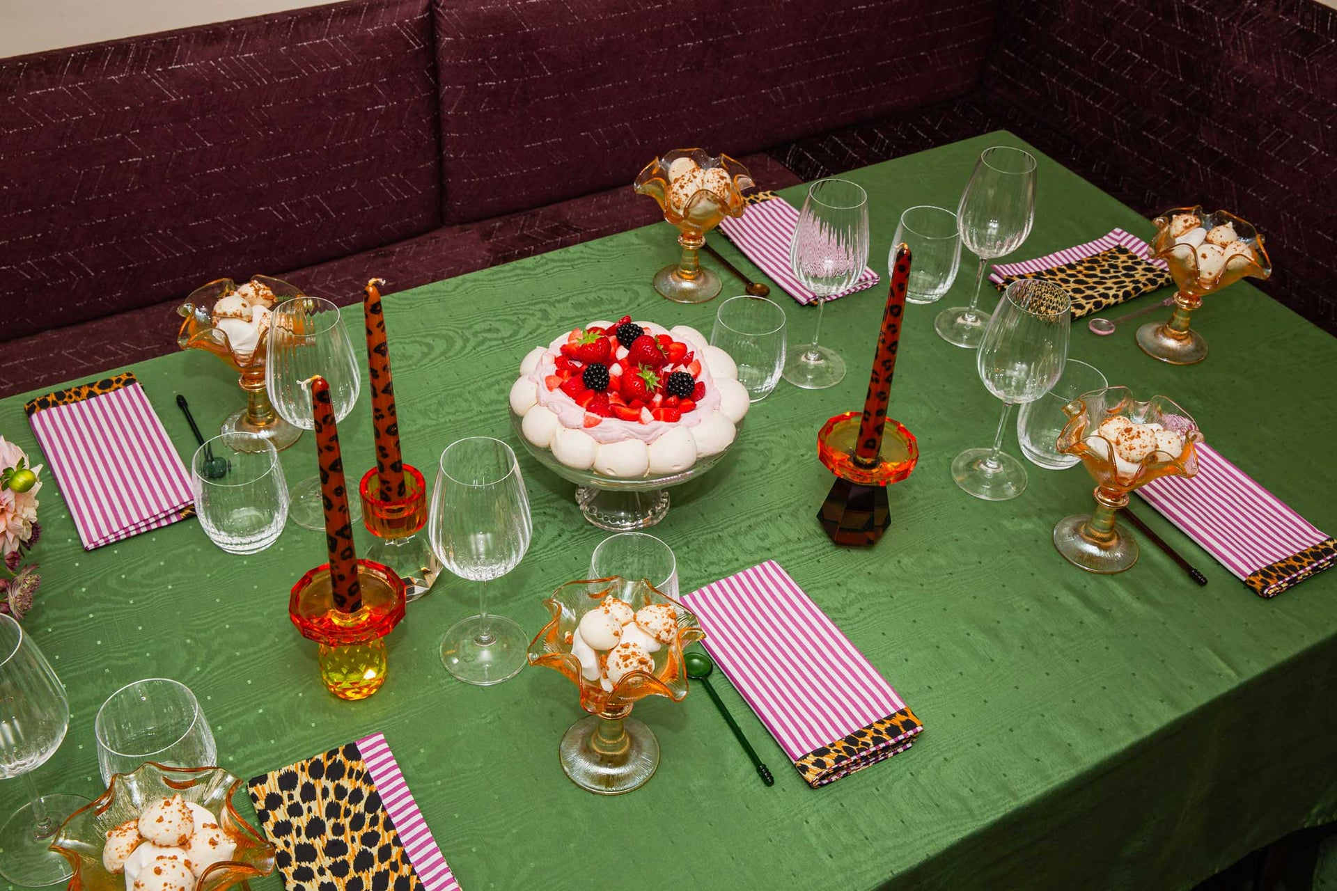 The JANE pomegranate napkin