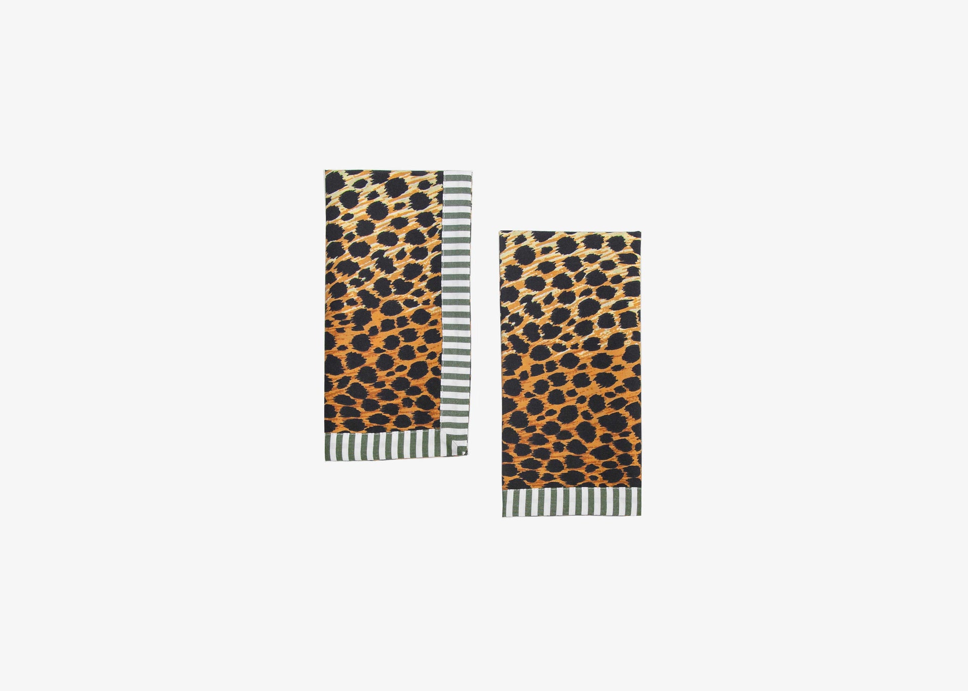 The BETTINA leopard & Parisian khaki napkin